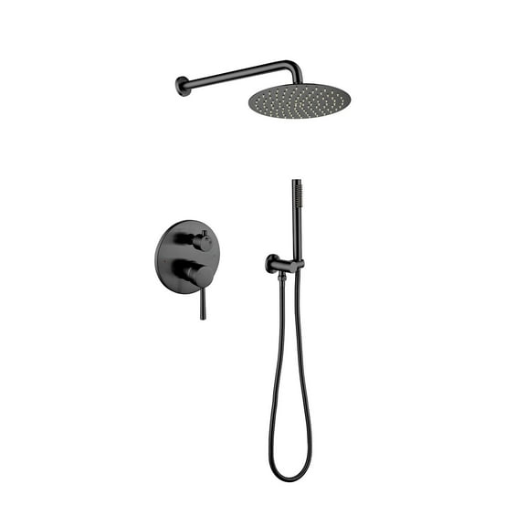 Freestanding Tub Faucet, Rain Shower Head Systems Wall Mounted Shower, Matte Black Freestanding Tub Faucet Replacement,Brass Freestanding Tub Faucet Installation,