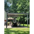thumbnail image 1 of Freestanding Villa Pergola with Motorization and LED Lighting Included, 19' x 13', Dark Gray, 1 of 30