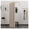 thumbnail image 1 of Freestanding fitting room, room divider partition, portable fitting room with shading curtain, for clothing store, wedding dress shop, boutique fitting room, 1 of 6