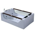 thumbnail image 1 of Freestanding hot tub 70.8″ X 47.2″ whirlpool tub double pump – Positano, 1 of 6