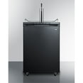 thumbnail image 1 of Freestanding white wine keg dispenser in black with digital thermostat and tap kit, 1 of 3