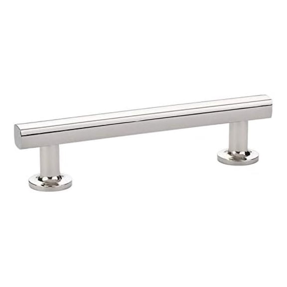 Freestone Cabinet Pulls 4 Inch Center - Modern Brushed Nickel Handles - Kitchen Drawer Pulls - Cabinet Hardware US14 - 6 Sizes & Finishes