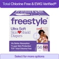 thumbnail image 1 of Freestyle Total Chlorine Free 14x Better Absorption Hypoallergenic EWG Verified® Baby Diapers, Newborn (Up to 10 lbs), 56 Count, 1 of 21