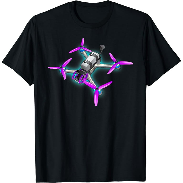 Drone Shirt. Retro Style Quadcopter T-Shirt Drone Shirt. Retro Style Quadcopter T-Shirt