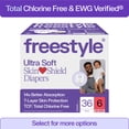 thumbnail image 1 of Freestyle Total Chlorine Free 14x Better Absorption Hypoallergenic EWG Verified® Baby Diapers, Size 6 (34-44 lbs), 36 Count, 1 of 23