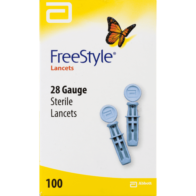 Freestyle Lancets, 28 Gauge, 100 Count