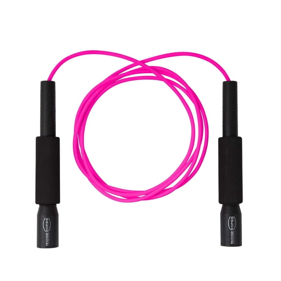 Freestyle Licorice Jump Rope, 9.3ft Adjustable, Black & Pink, Skipping Rope for Exercise Workout