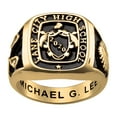 thumbnail image 1 of Order Now for 2025 Graduation, Freestyle Men's Yellow Celebrium Crest Square Signet Class Ring, Personalized, High School or College Graduation, 1 of 4