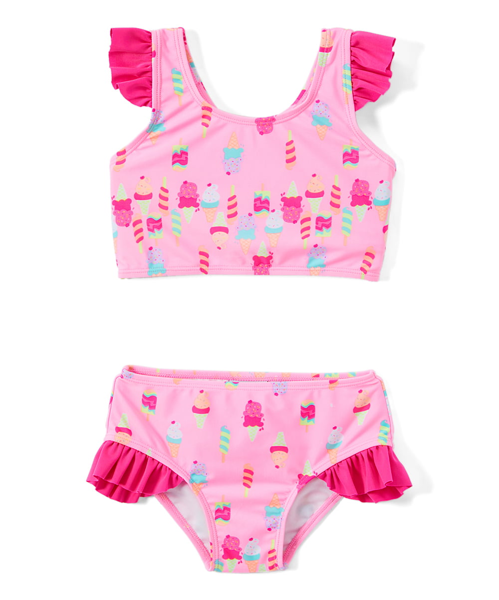 Freestyle Revolution Baby Toddler Girl Ruffle Bikini Swimsuit - Walmart.com