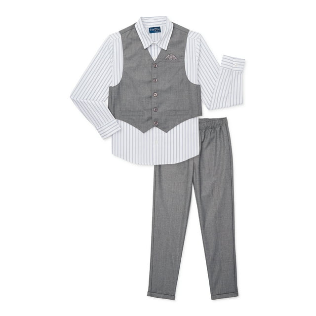 Freestyle Revolution Boys Dress Shirt, Vest, & Pant Outfit Set, 3Piece
