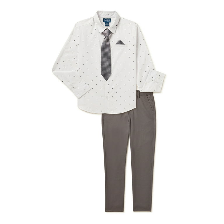 Walmart boys top white dress shirt
