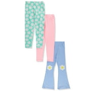 FREESTYLE REVOLUTION Girls' 3-Pack Daisy Leggings - multi, 2t (Toddler)