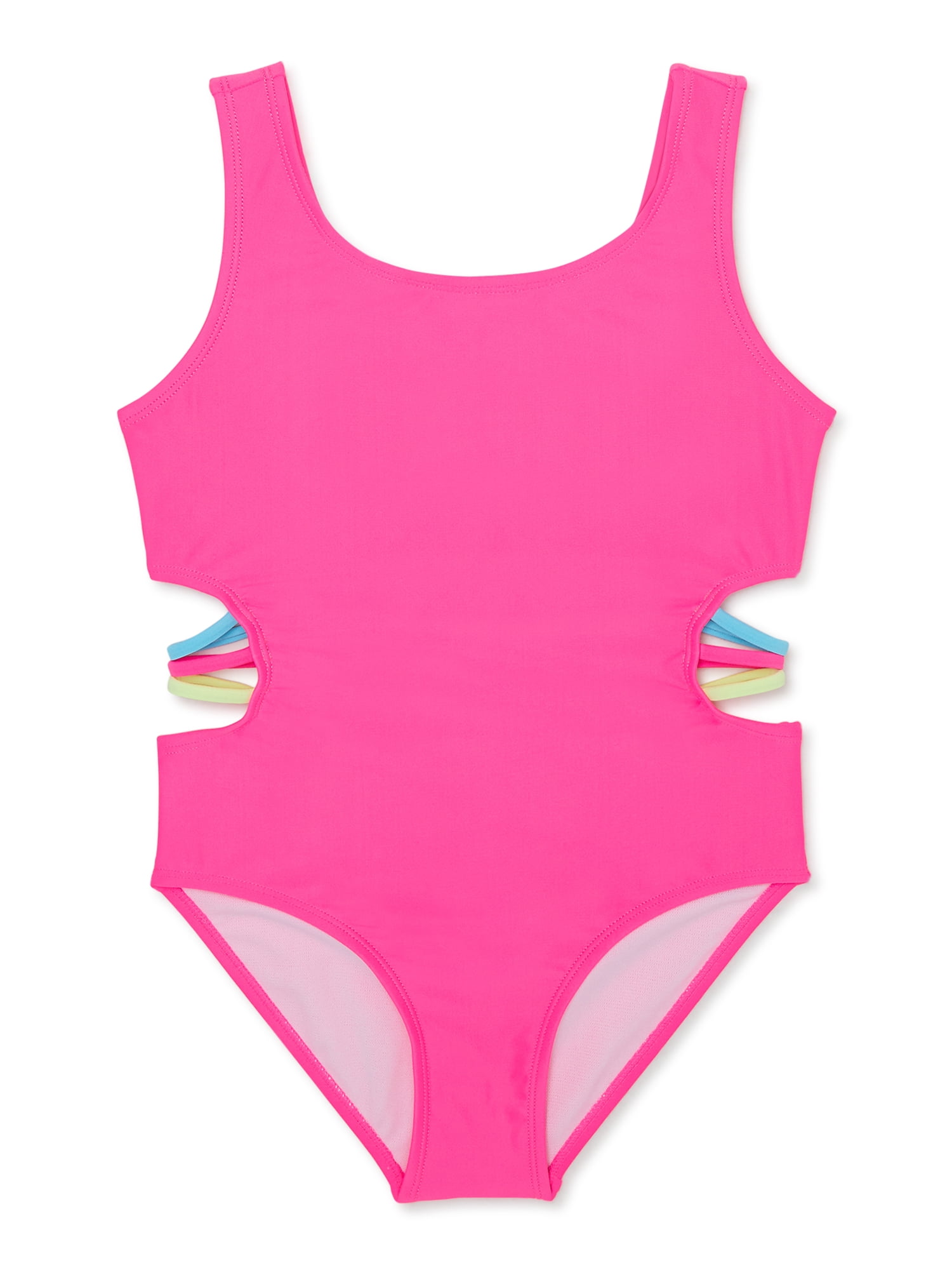 Freestyle Revolution Girls OnePiece Cut Out Swimsuit with UPF 50