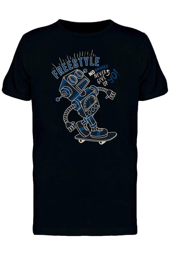 Freestyle Robot Skate T-Shirt Men -Image by Shutterstock, Male 3X-Large