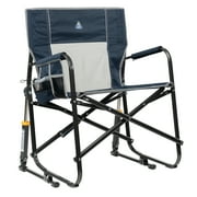 GCI Outdoor Freestyle Rocker XL Oversized Foldable Rocking Camp Chair, Indigo