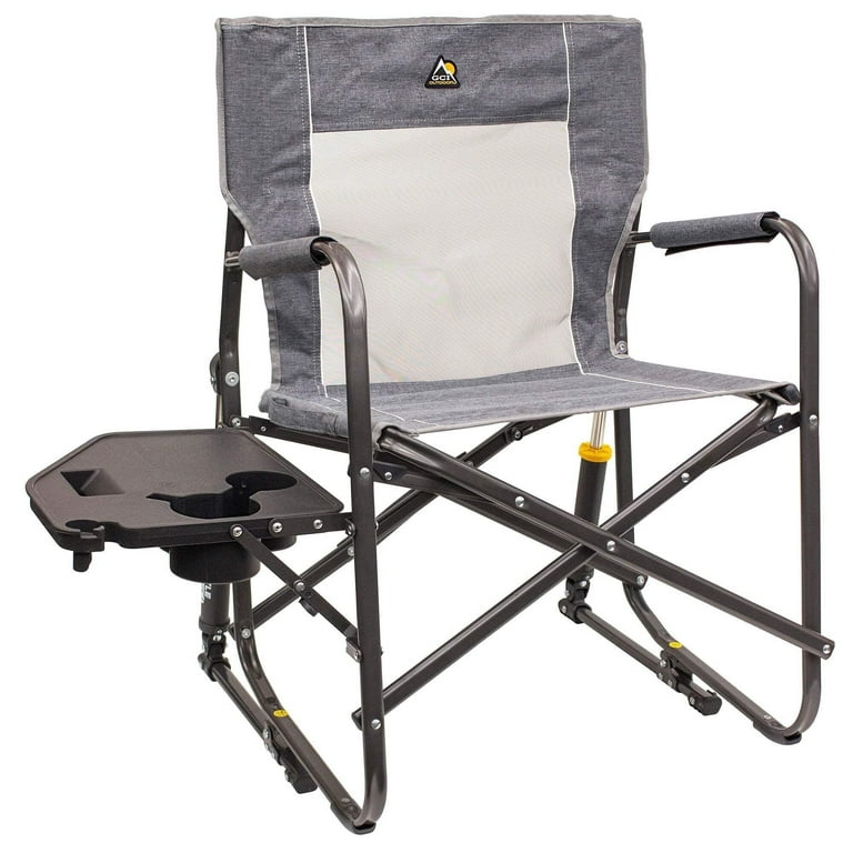 GC1 OUTDOORS 折りたたみfreestyle Rocker Freestyle Rocker with Side Table | Camping Rocking Chair