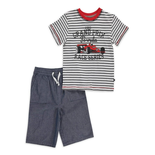 Freestyle Toddler Boys T-shirts & Shorts, 2-Piece Outfit Set (2T-4T ...