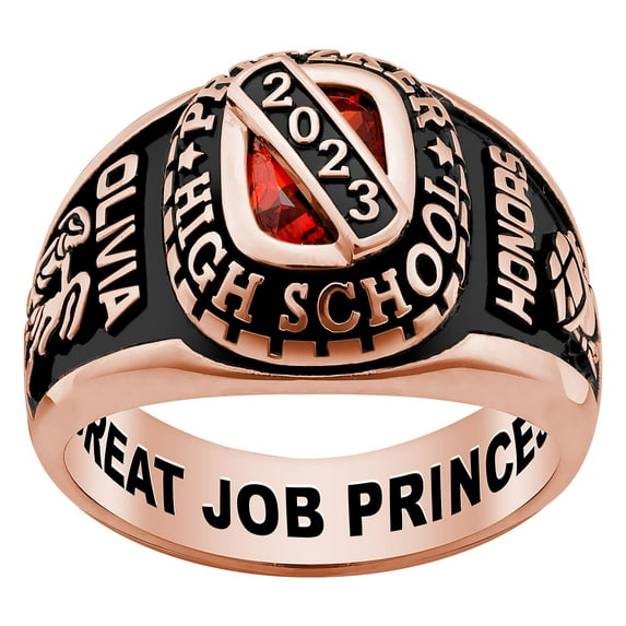 Order Now for 2025 Graduation, Freestyle Women's Bridge Birthstone Class Ring Celebrium, Personalized, High School or College Graduation