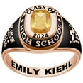 thumbnail image 1 of Order Now for 2025 Graduation, Freestyle Women's Classic Cushion Birthstone Class Ring, Personalized, High School or College Graduation, 1 of 1