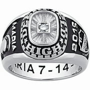 FREESTYLE CLASS RINGS Freestyle, Women's Sterling Silver or 18kt Gold Plated Diamond accent Class Ring, High School or College Graduation