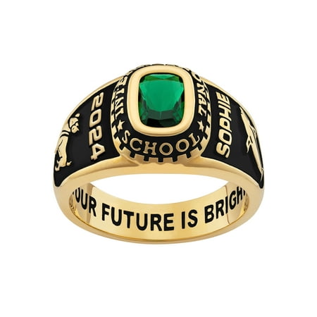Order Now for 2025 Graduation, Freestyle Women's Yellow Celebrium Classic Class Ring, Personalized, High School or College