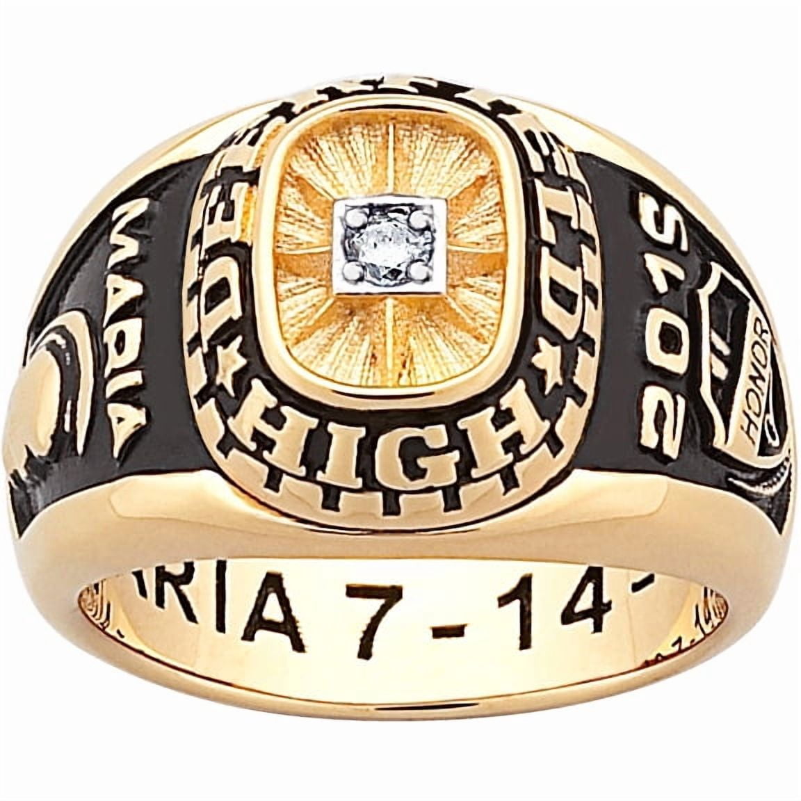 Freestyle, Women'sSterling Silver or Gold Plated Traditional Diamond Class Ring, High School or College Graduation