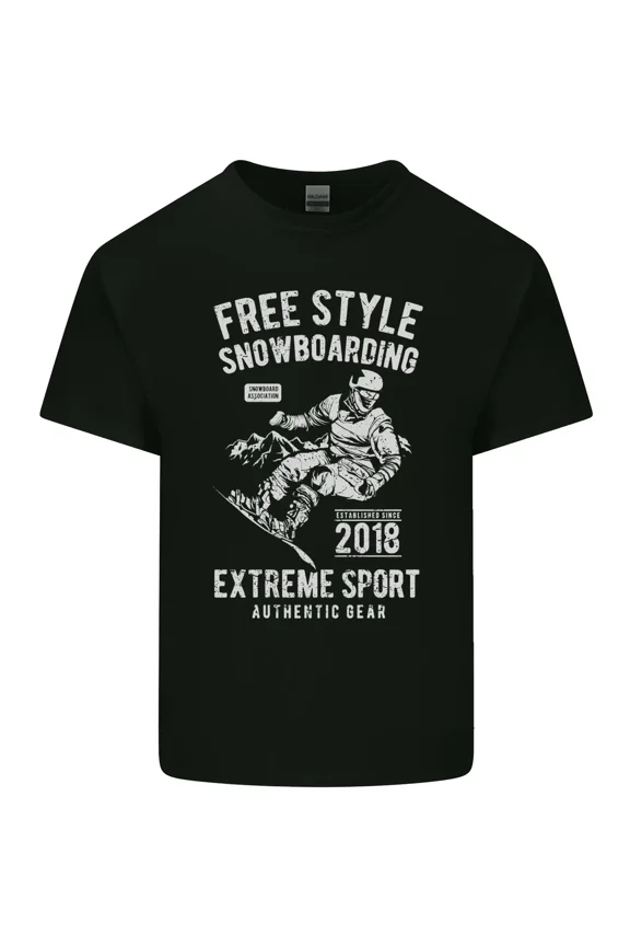 Freestyling Snowboarding Funny Snowboard Winter Unisex T-Shirt Y3961, Up to Size 5XL