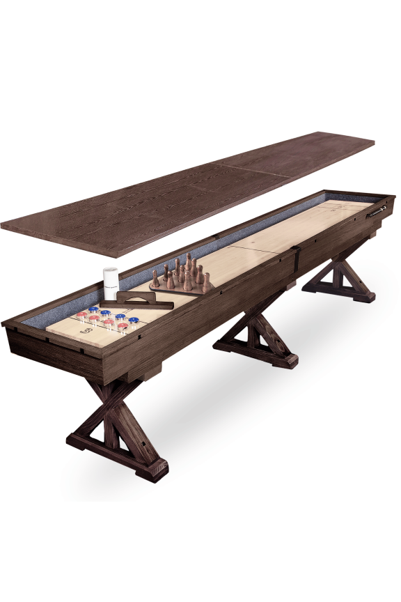 12 FT Solid Wood Shuffleboard Table- RS4251
