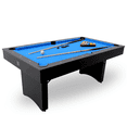 thumbnail image 1 of Freetime Fun 6 FT Deluxe Portable Pool Table with Billiard Tables Accessories (Blue Felt) - RB2150, 1 of 6