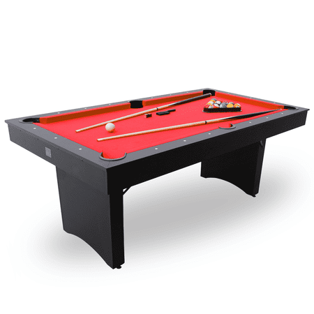 Freetime Fun 6 FT Deluxe Portable Pool Table with Billiard Tables Accessories - RB2014