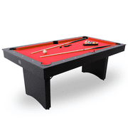 Freetime Fun 6 FT Deluxe Portable Pool Table with Billiard Tables Accessories - RB2014