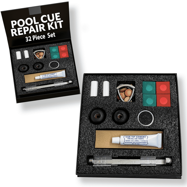 Deluxe Freetime Fun 29Piece Pool Cue Stick Repair Kit Premium