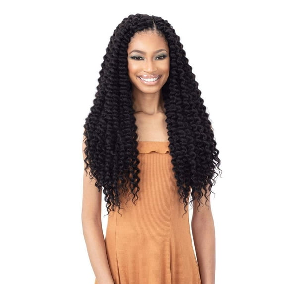 Freetress Crochet Braid - 3X SOULFULL CURL 20" (1B Off Black)