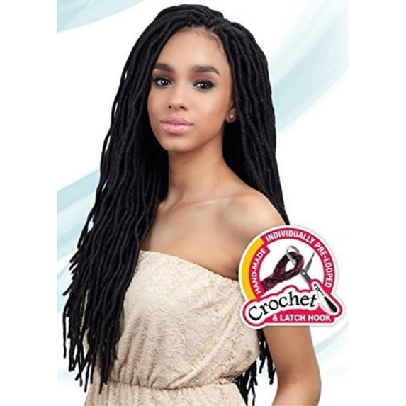 Freetress Crochet Braids 2x Soft Faux Loc Wavy - 20INCH, 2 20INCH