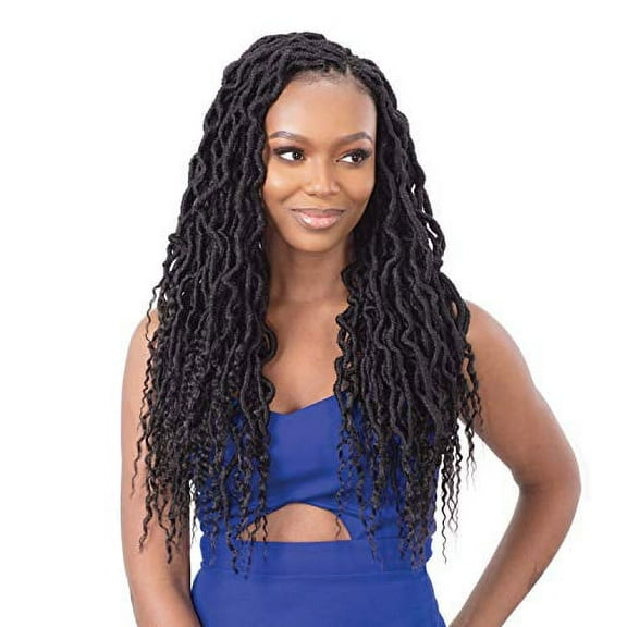 Freetress Synthetic Braid ? 3X Ghana Loc 20 (1 Jet Black)