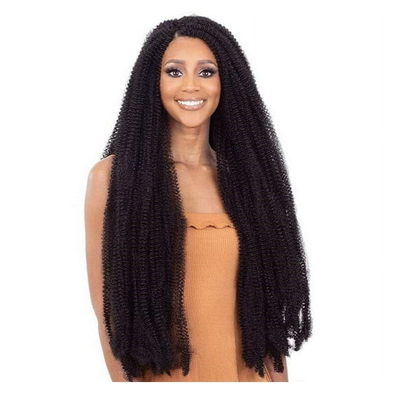 Freetress Synthetic Braid - 3X PRE-FLUFFED POPPIN' TWIST 24 (BURG)