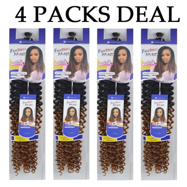 Freetress Synthetic Hair Crochet Braids Water Wave Bulk 22