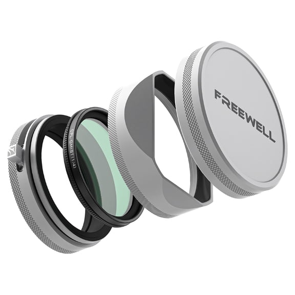 Freewell CPL/GMIST (1/4) Filter Kit with Lens Hood for Fuji X100 Series, Silver