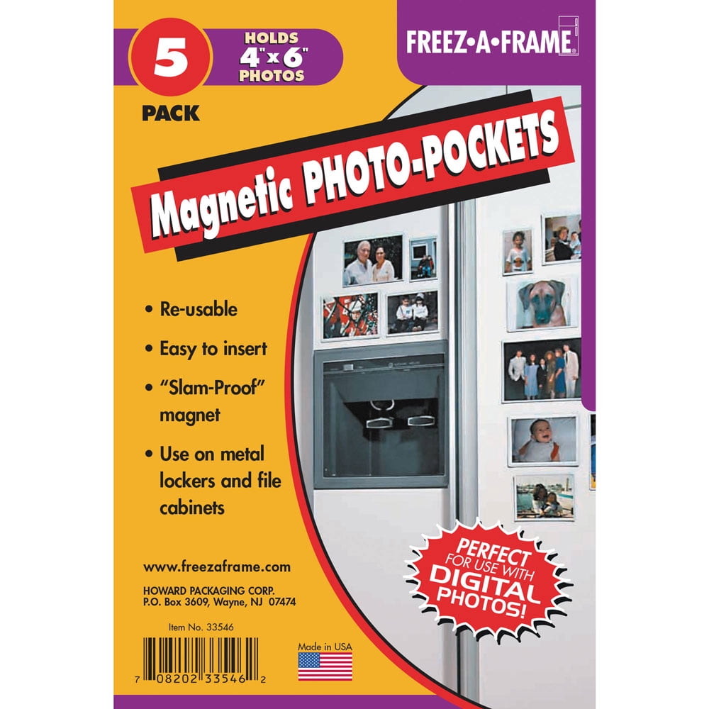 Iconikal Magnetic Photo Sleeves, 4 x 6-Inch, 11 Pack