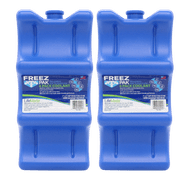 Freez Pak Everyday Reusable Ice Substitute Block for 6-Pack of 12oz Cans - Gel Ice Pack Shaped to fit 12oz Cans for Coolers, Fishing, Sporting Events, Beach & Camping Trips - Made in USA2-Pack