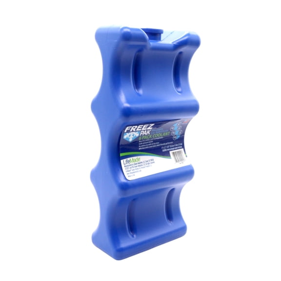 Freez Pak Reusable Ice Pack, 2"L x 4"W x 8.8"H, 6 Pack
