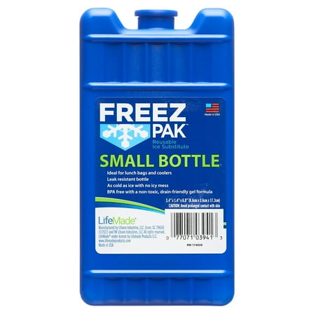 Freez Pak Small Ice Pack Reusable Ice Substitute, Blue