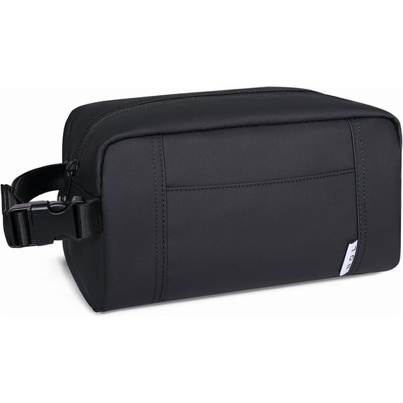 Freezable Snack Bag, Leakproof Cooler Lunch Bag, , Zip Closure with Buckle Handle Nylon Snack Box for Work Travel-Black