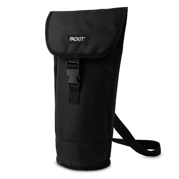 Packit Freezable Wine Bag, Black