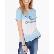 Freeze 24 7 Juniors Mermaid Cotton Dip Dyed T-Shirt Blue Multi M
