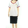 thumbnail image 1 of Freeze 24 7 Juniors Minnie Cotton Graphic Print T-Shirt Beige S, 1 of 1