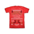 thumbnail image 1 of Freeze 24-7 Men's Filthy Animal Christmas T-Shirt Red Size Medium, 1 of 3