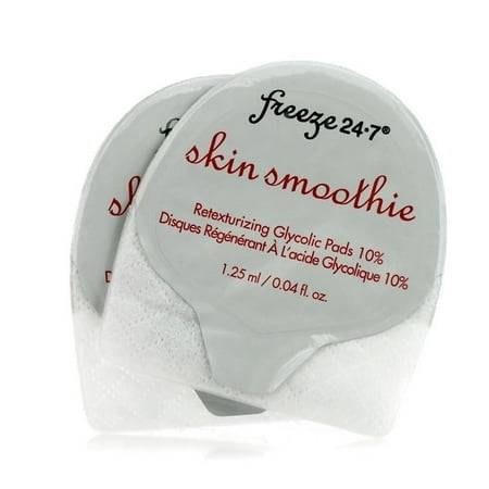 Freeze 24-7 Skin Smoothie Retexturizing Glycolic Pads 10% (16 Pads) 0.04 Oz / 1.25 Ml