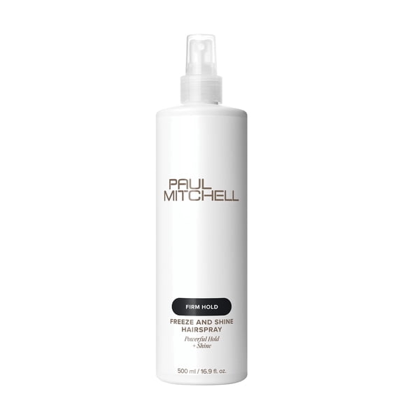 Paul Mitchell Freeze and Shine Super Hairspray, Maximum Hold, Shiny Finish Hairspray, For Coarse Hair 16.9 FL OZ