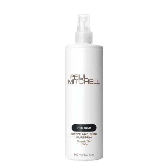 Paul Mitchell Freeze and Shine Super Hairspray, Maximum Hold, Shiny Finish Hairspray, For Coarse Hair 16.9 FL OZ